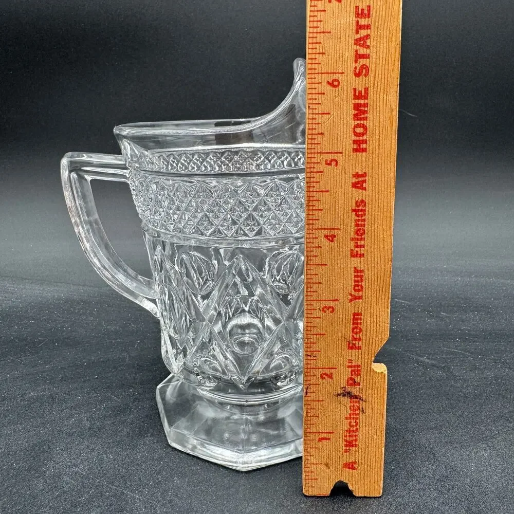 Vintage Pint Pitcher Cape Cod by Imperial Glass Ohio Glassware